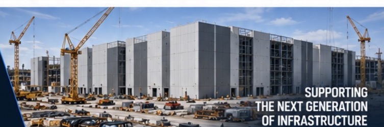 Data center construction site